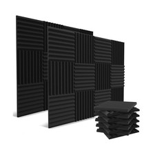 52 Pack Acoustic Panels 1 X 12 X 12 Inches - Acoustic Foam - Hi... Fast USA SHIP
