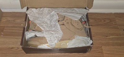 Nike Air Jordon 6 Retro x Travis Scott British Khaki Pre-owned Rare