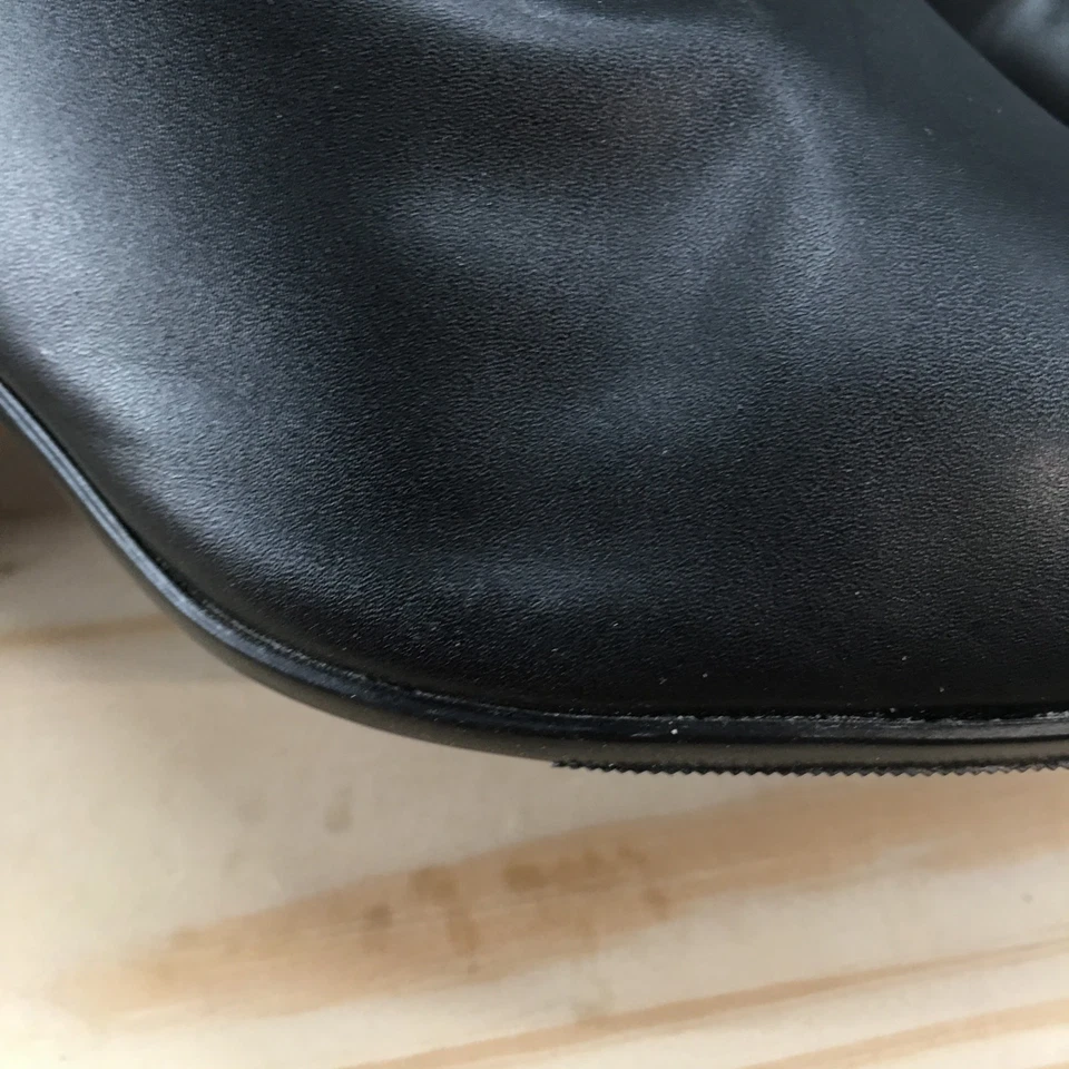 Botas Predictions para mujer 11 botín ancho cuero negro confort tacones altos Foto 4 de 4