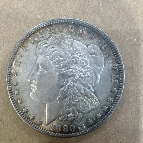 1880 Morgan Silver Dollar $1 Circulated Business Strike 0.9 Fineness Coin