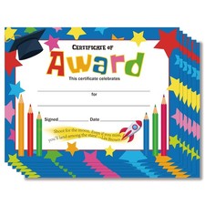 25 PCS Colorful 8 X 10 Inches Award Certificates Student of The Month Certifi