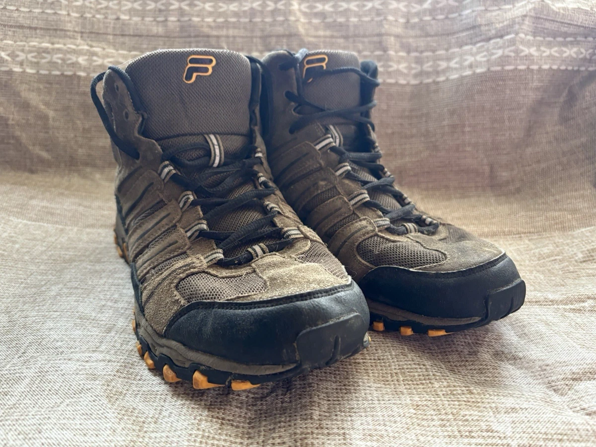 FILA Men’s Brown Work-Style Leather Boots - Rugged Outdoor Comfort size 10.5 NEW Fila Mens 1SH40063-206 Brown Edgewater Lace | Mercari main image 2