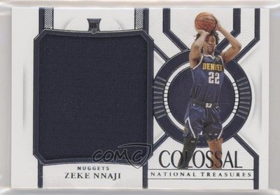 2020 Panini National Treasures Colossal Rookie Materials /99 Zeke Nnaji RC s3g