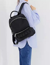 Ted Baker Resse Ruffle Detail Backpack Black Gold