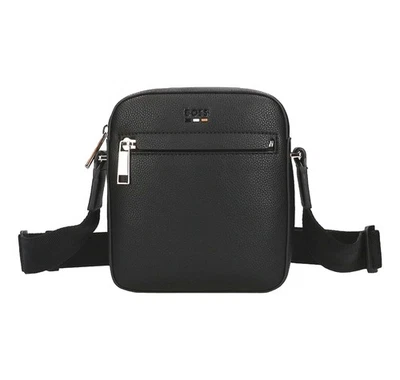 Boss Umhängetasche Mann Reporter Bag Ray _ NS Zip 50536475 Kunstleder Schwarz - Bild 1 von 4