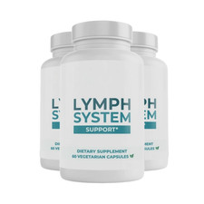 3-Pack Lymph System Support Capsules, Supports Healthy Lymph System-180 Capsule