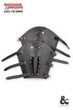 Dungeons  Dragons Rogue Leather Bracers Black medieval  fantasy costume