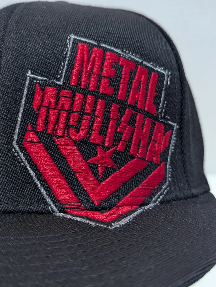 Gorra Metal Mulisha Crumble Flexfit Logo Roja M/M Negra Para Hombre L/XL NUEVA CON ETIQUETAS Foto 2 de 4