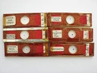 6 Vintage  Microphotograph Slides. Please Read Labels for Descriptions.