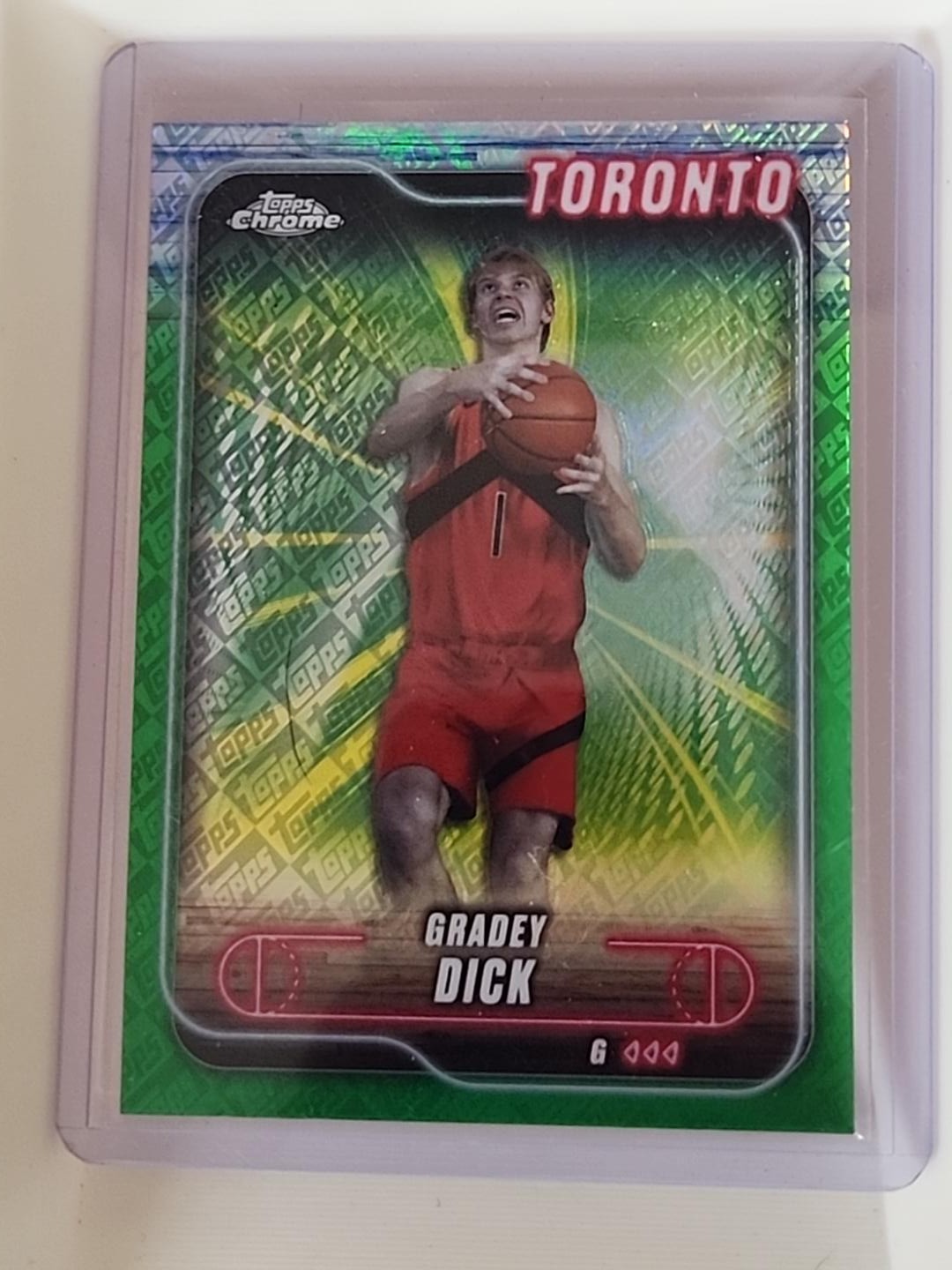 2024-25 Topps Chrome - Gradey Dick #92 - Green 