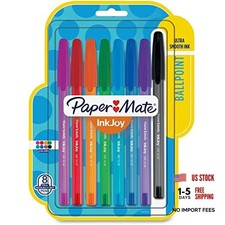Paper Mate InkJoy 100ST Ballpoint Pens, Medium Point, Assorted Ink,8