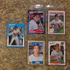 (5) Matt Nokes 1987 Fleer Rookie card RC Topps 1988 Glossy Donruss Tigers Update. rookie card picture