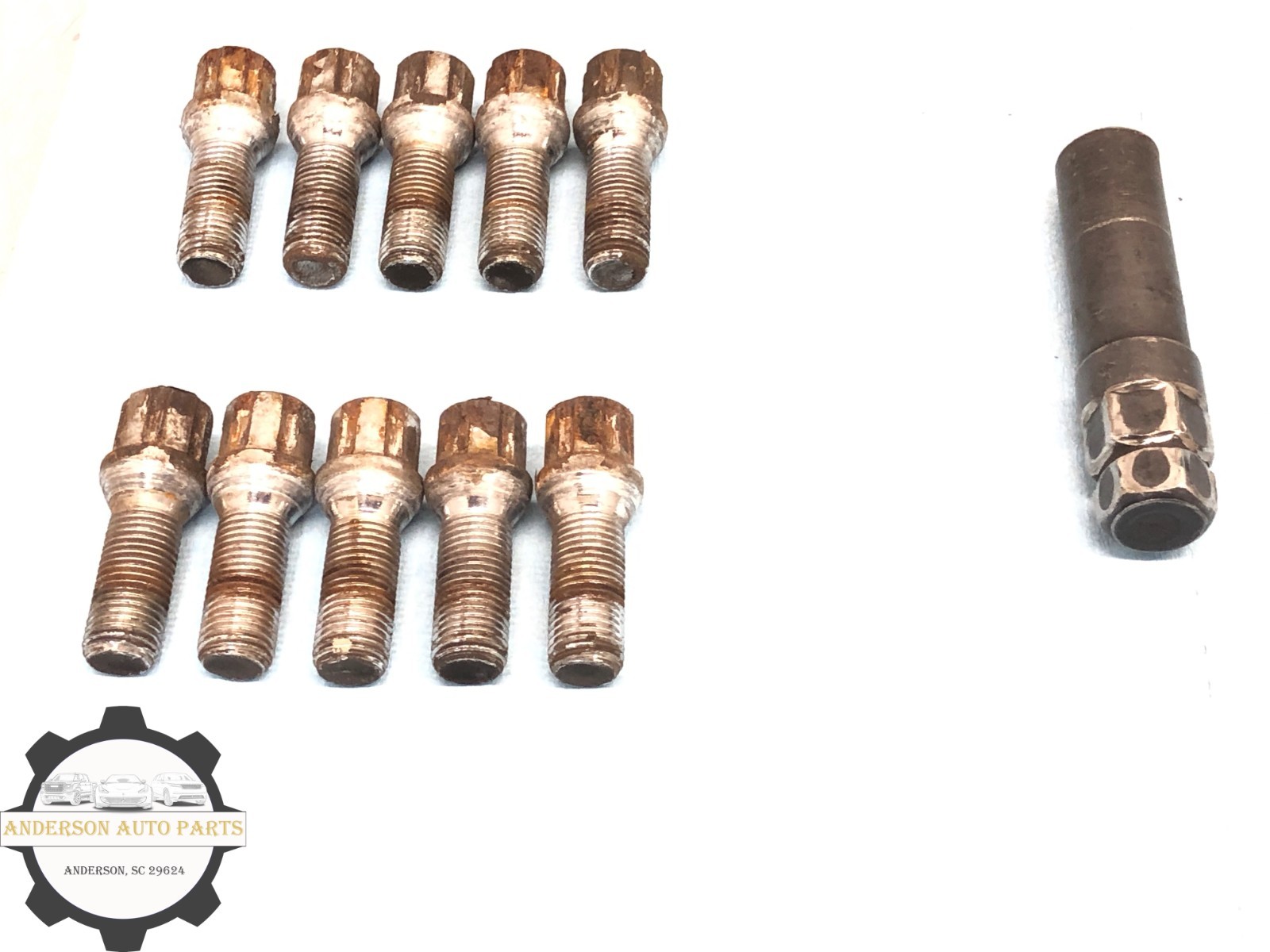 2014-2020 MASERATI QUATTROPORTE WHEEL RIM LUG NUT SET X20 W/ SECRET KEY OEM