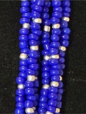 Silpada Artisan Blue Seed Bead Multi-Strand B...
