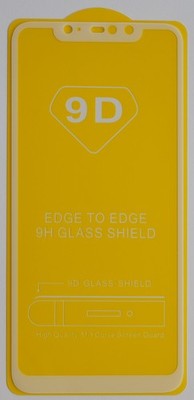 Xiaomi Redmi Note 6 Pro Panzerschutz Glasfolie 6D Weiß FullCover 9H Display Hart