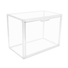 Clear Stackable Plastic Storage Bins with Lid - Dustproof Acrylic Organizer for