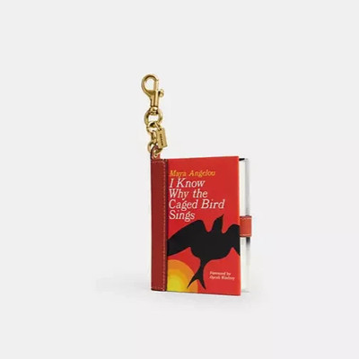 NWT Coach I Know Why The Caged Bird Sings By Maya Angelou Book Bag Charm CFK43