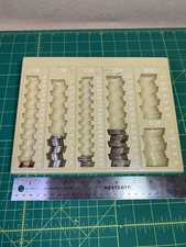 MMF Countex II One-Piece Plastic Coin Counting Tray & Sorter 21-6110 1.00 BANK