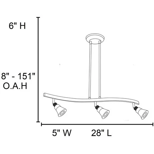 Access Lighting 63053LEDD-MC/ACR Optix Pendant Matte Chrome - Picture 2 of 2