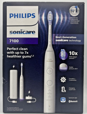 Philips HX7420/01 Sonicare 7100 elektrische Schallzahnbürste 4 Modi USB Etui Neu