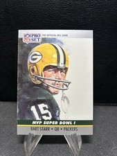1990 Pro Set #1 Bart Starr Super Bowl MVP Collectibles Green Bay Packers