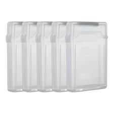 PATIKIL 4.5" x 3.2" Hard Drive Disk Case, 5Pcs Plastic x 3.2", Grey