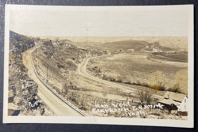 New Road Clarkson to Asotin Washington RPPC