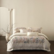100s Cotton Silk Bedding Set 4pcs/lot Duvet Cover Bed Sheet 2 Pillowcases Flower