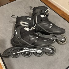 Rollerblade Zetrablade 80mm Inline Skates Men  s Size 10 Black Fitness Skates