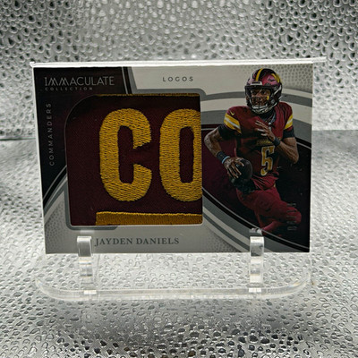 Panini Immaculate Collection 2025 Jayden Daniels Commanders Logos Patch /10