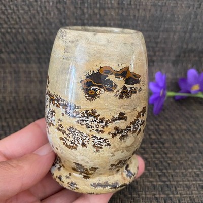 252g Natural Chinese painting stone crystal ornaments for home decoration