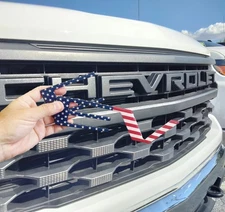 3D DOMED RAISED FRONT GRILLE LETTER COMPATIBLE WITH SILVERAD 2022 AND UP US MADE