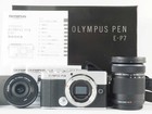 OLYMPUS PEN E-P7 Mirrorless SILVER 14-42mm EZ 40-150mm R Lens Kit New w/Battery
