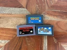 NINTENDO GAME BOY ADVANCE MARIO GAME LOT - MARIO KART, DR MARIO, SUPER MARIO