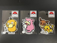 Pokemon Center Tokyo Japan - B SIDE LABEL STICKERS - Set of 3 Stickers