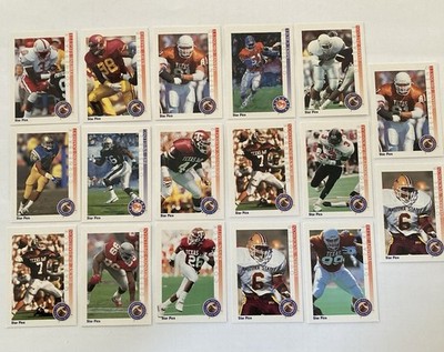 1992 Star Pics Pro Football Prospects Kevin Smith Darren Woodson Lot Of 17 Cards