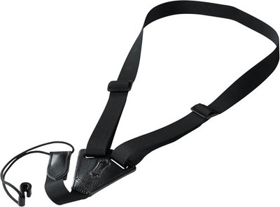 Levys 1'' Nylon Classical Guitar/Ukulele Strap-Black Folk Instruments Adjustable