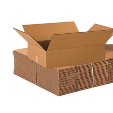 Shipping Boxes Medium 20"L x 14"W x 4"H 20" x 14" x 4", Kraft