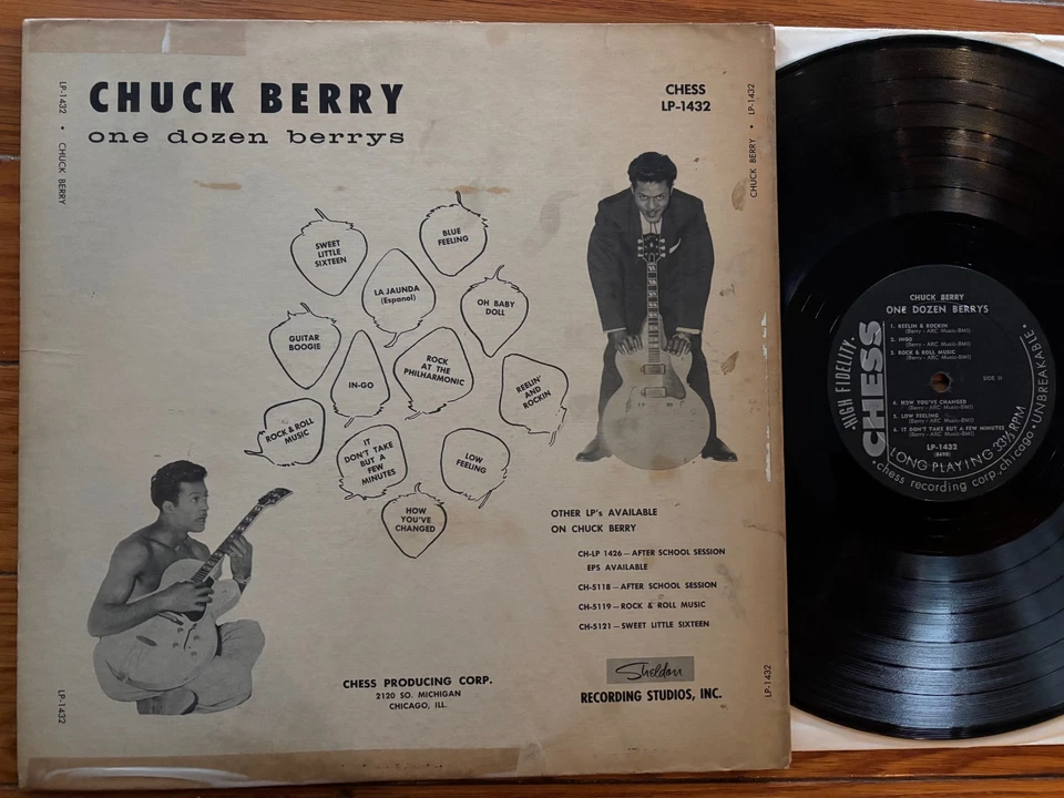 Chuck Berry lp One Dozen Berrys **Chess** OG Mono - Image 2 of 2