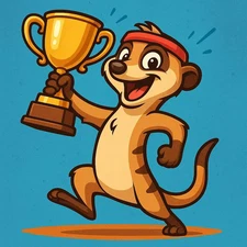 Funny Meerkat Car Sticker 9x9cm - Funny Animal Sticker for Car