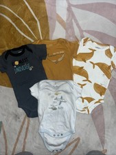 New Baby Boy Sz Newborn 0/3 Month 4pc Bundle Outfits Lot LB...