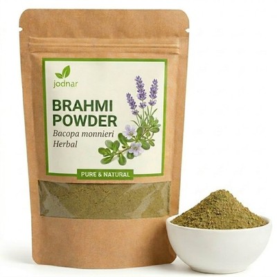 Brahmi Powder - 100% Pure Bacopa Monnieri Memory Focus Hair Growth