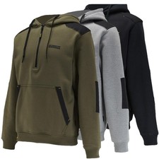 Mens DeWalt Tough Work Wear Warm Hooded Sweat Shirt Jumper Sizes M to 2XL