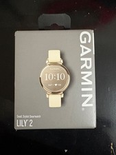Garmin Lily 2 Watch. Cream Gold with Coconut Silicone Band. BRAND NEW