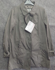 Geox Respira Women's Jacket Coat Grey /silver Uk 8 Waterproof