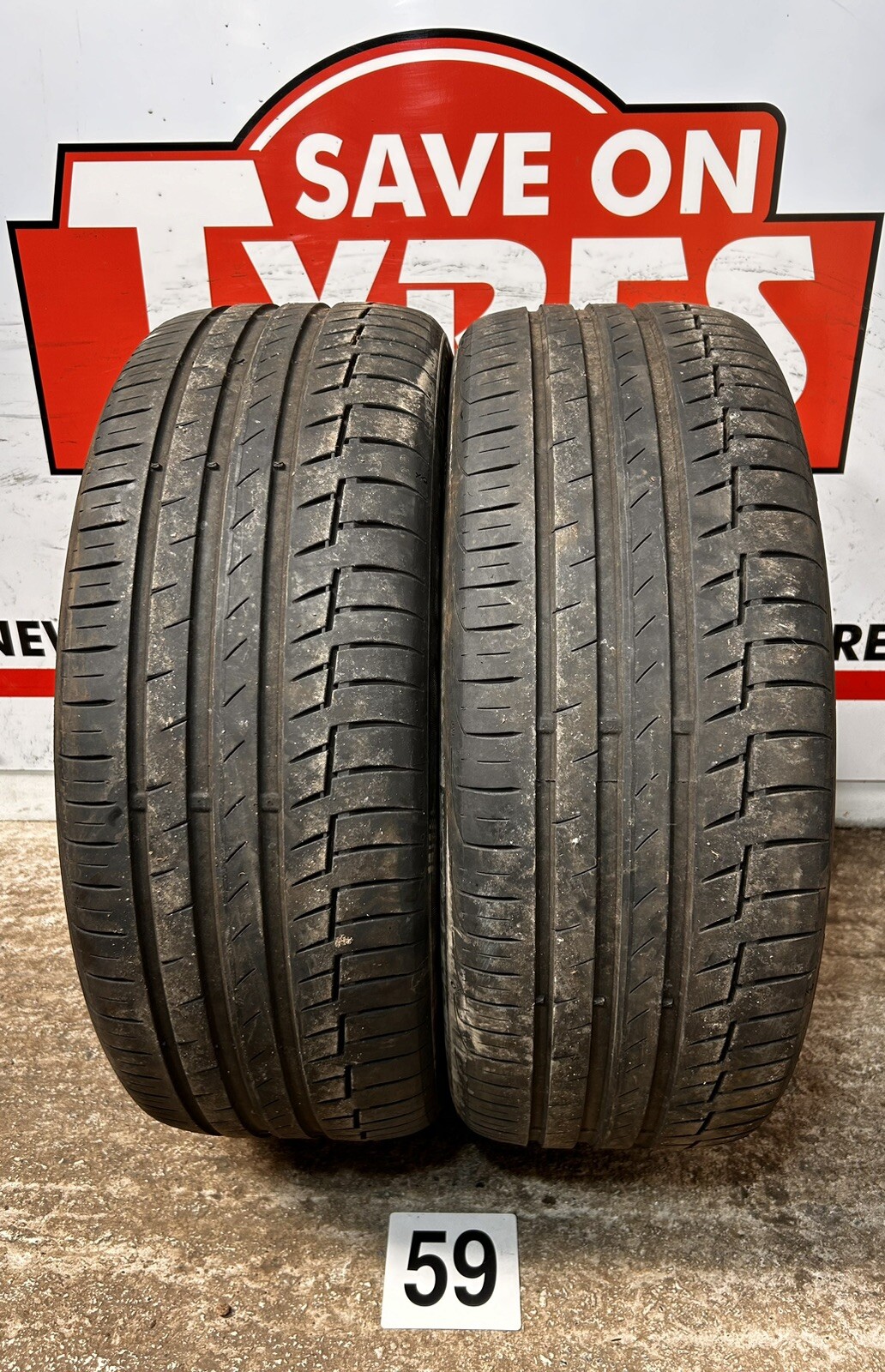 225 45R19 CONTINENTAL PREMIUMCONTACT6 TYRES 5MM PARTWORN USED 2254519 225-45r19-continental-premiumcontact6-tyres-5mm-partworn-used-2254519