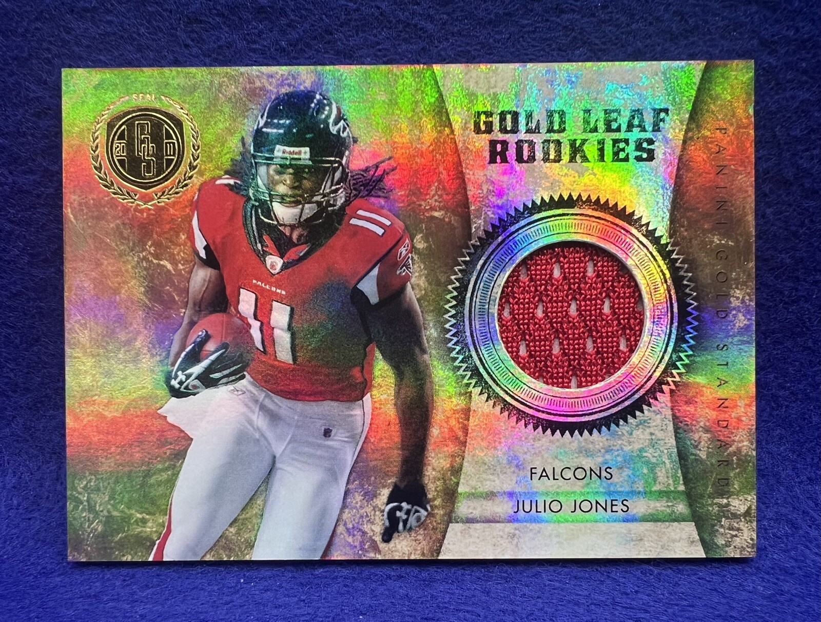 Julio Jones Panini Gold Standard Gold Leaf Rookies #5 Material