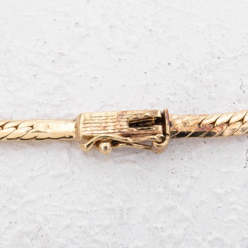 41,5 cm - Vintage Diamant 0,31 ct. Brillant Gelbgold 585/14K Collier Damen - Picture 7 of 7