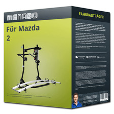 Menabo Fahrradtr&auml;ger Cobra schwarz/silber f&uuml;r Mazda 2 Typ DL/DJ - 2 Fahrr&auml;der FP