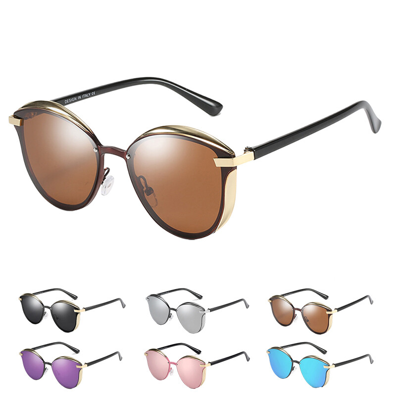 Fashion Polarized Sunglasses for Women Vintage Retro Round  display picture 1